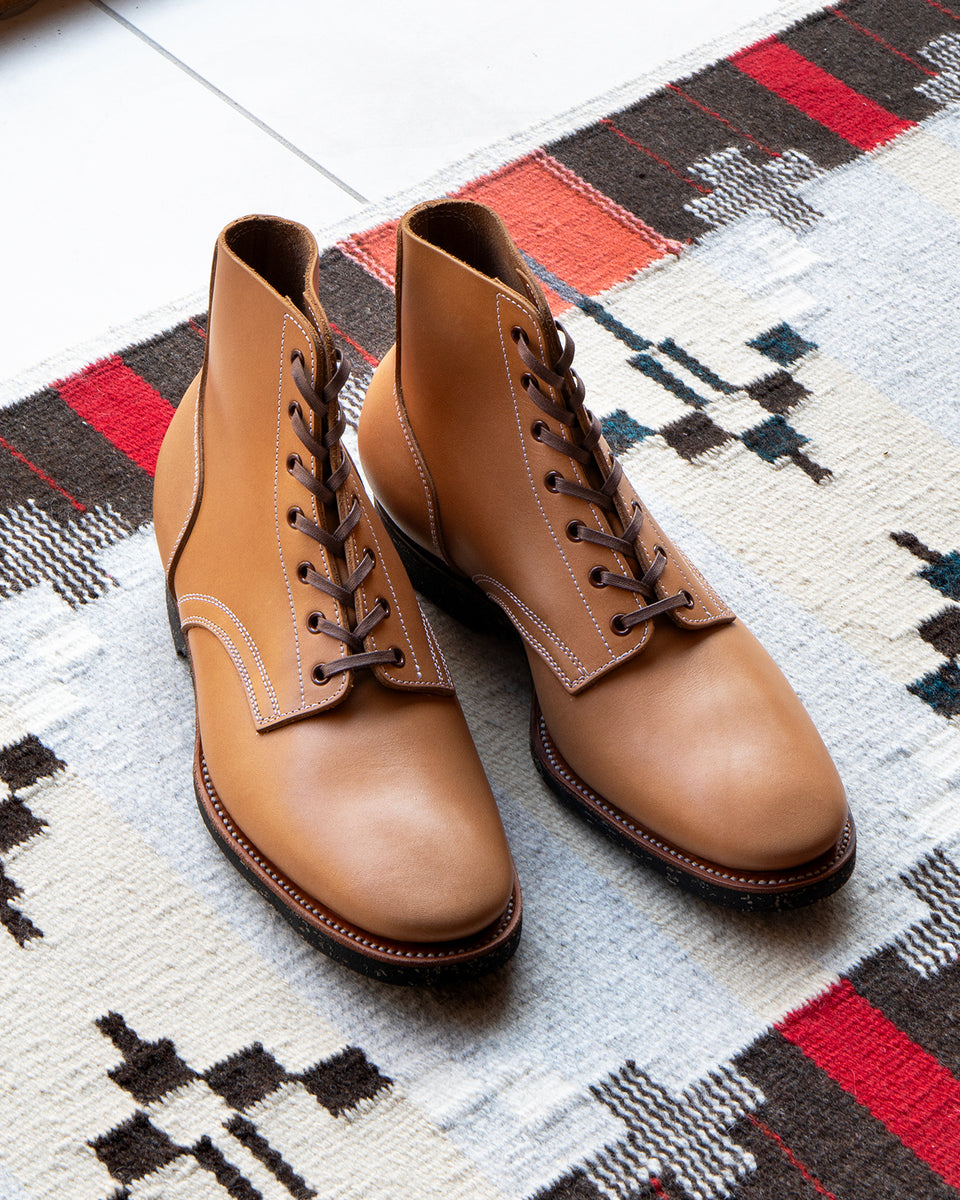 Clinch Yeager Boots, CN-S Soft-Toe, Smooth Leather Natural Latigo