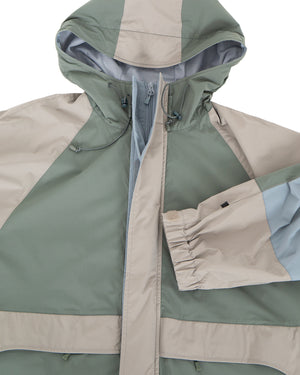 Daiwa Pier39 Tech Storm Mountain Jacket, Sage / Beige / Grey