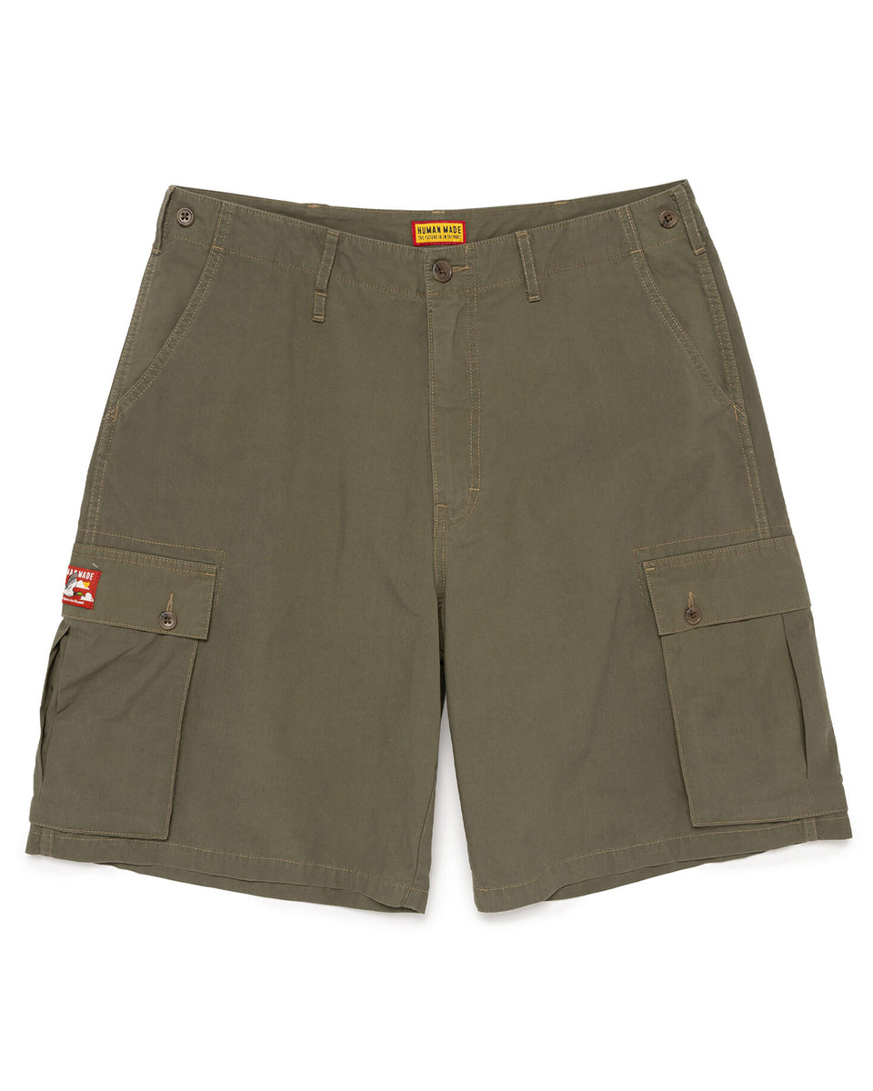 Human Made Cargo Shorts, Olive Drab - Panchoandlefty.se – Pancho