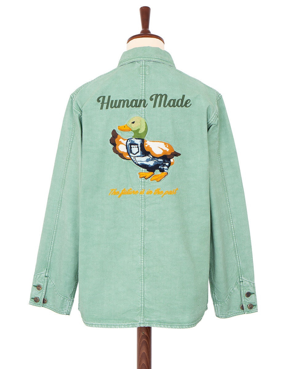 Human Made Garment Dyed Coverall Jacket, Green