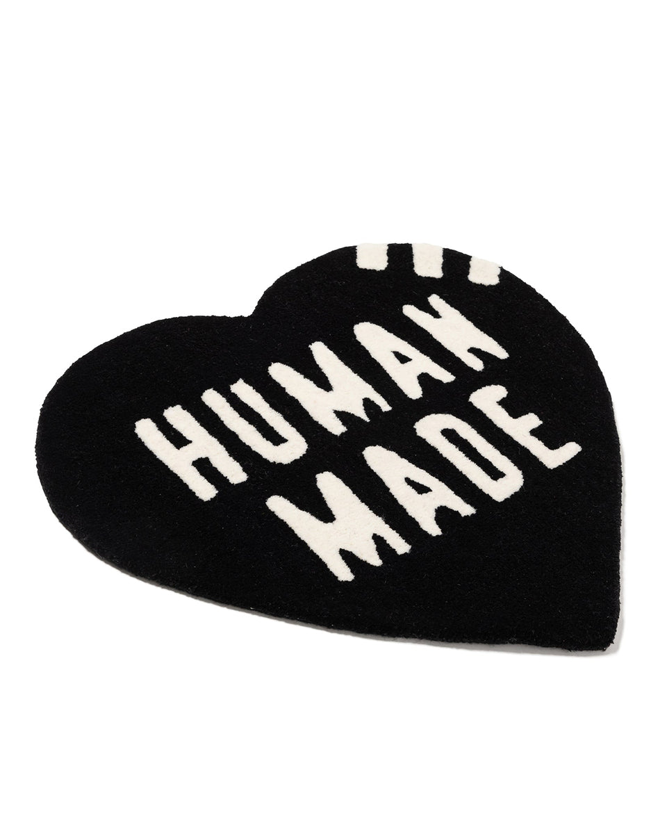 Human Made Heart Rug, Medium, Black – Pancho And Lefty Human Made Heart Rug, Medium, Black – Pancho And Lefty