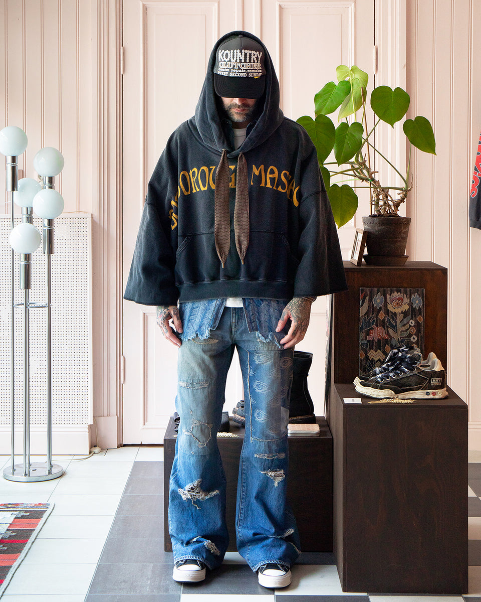 Kapital Sweat Knit Devil Hoodie, Boro Borough Massacre L-font 