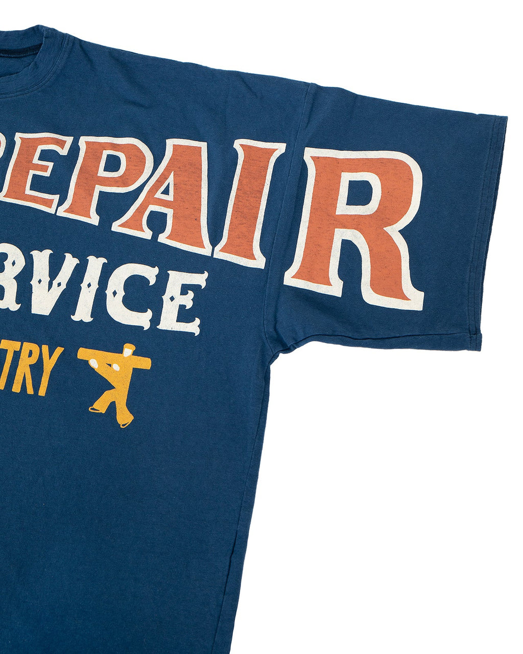 Kapital Jersey Huge T-Shirt, Denim Repair, Navy