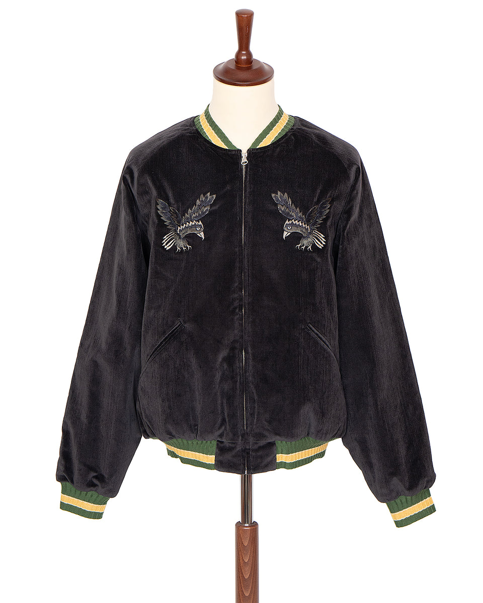 Kapital Velvet Souvenir Jacket, Raven & Skull - Panchoandlefty.se