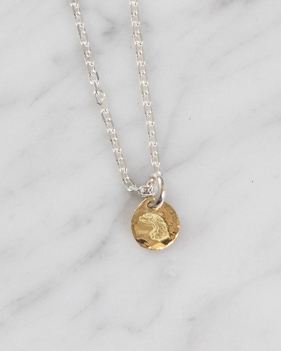 アクセサリー LARRY SMITH 18K GOLD EAGLE HEAD PENDANT Larry Smith 18K Gold Eagle Head Pendant - Panchoandlefty.se