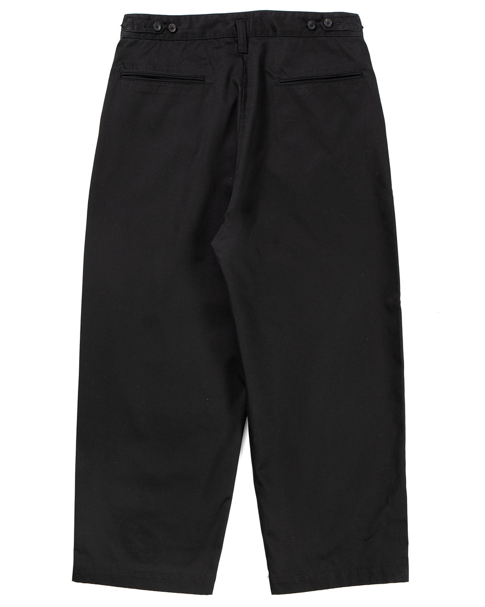 Porter Classic Summer Chinos Gene Kelly Pants, Black