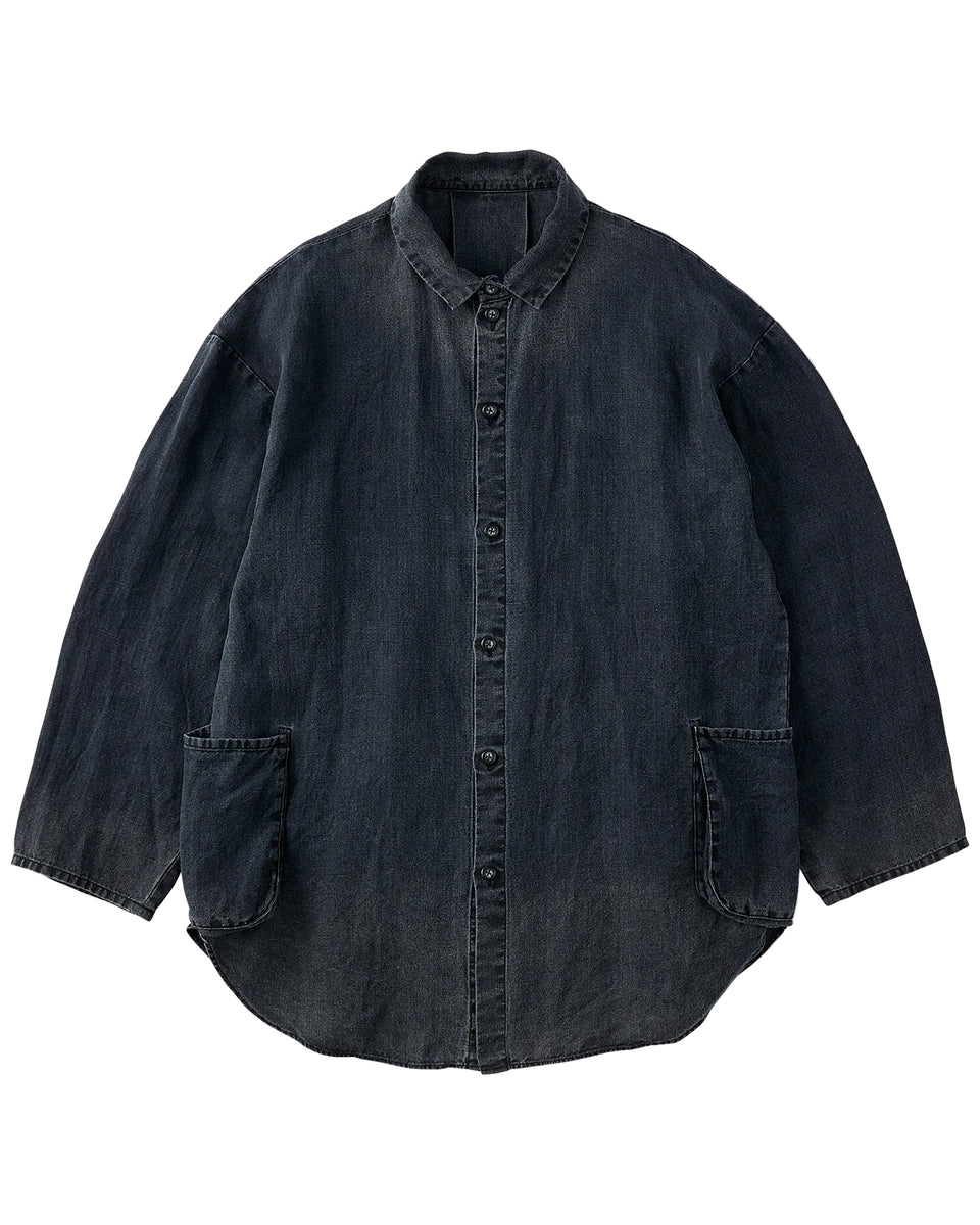 Porter Classic Linen Shirt Jacket, Black – Pancho And Lefty