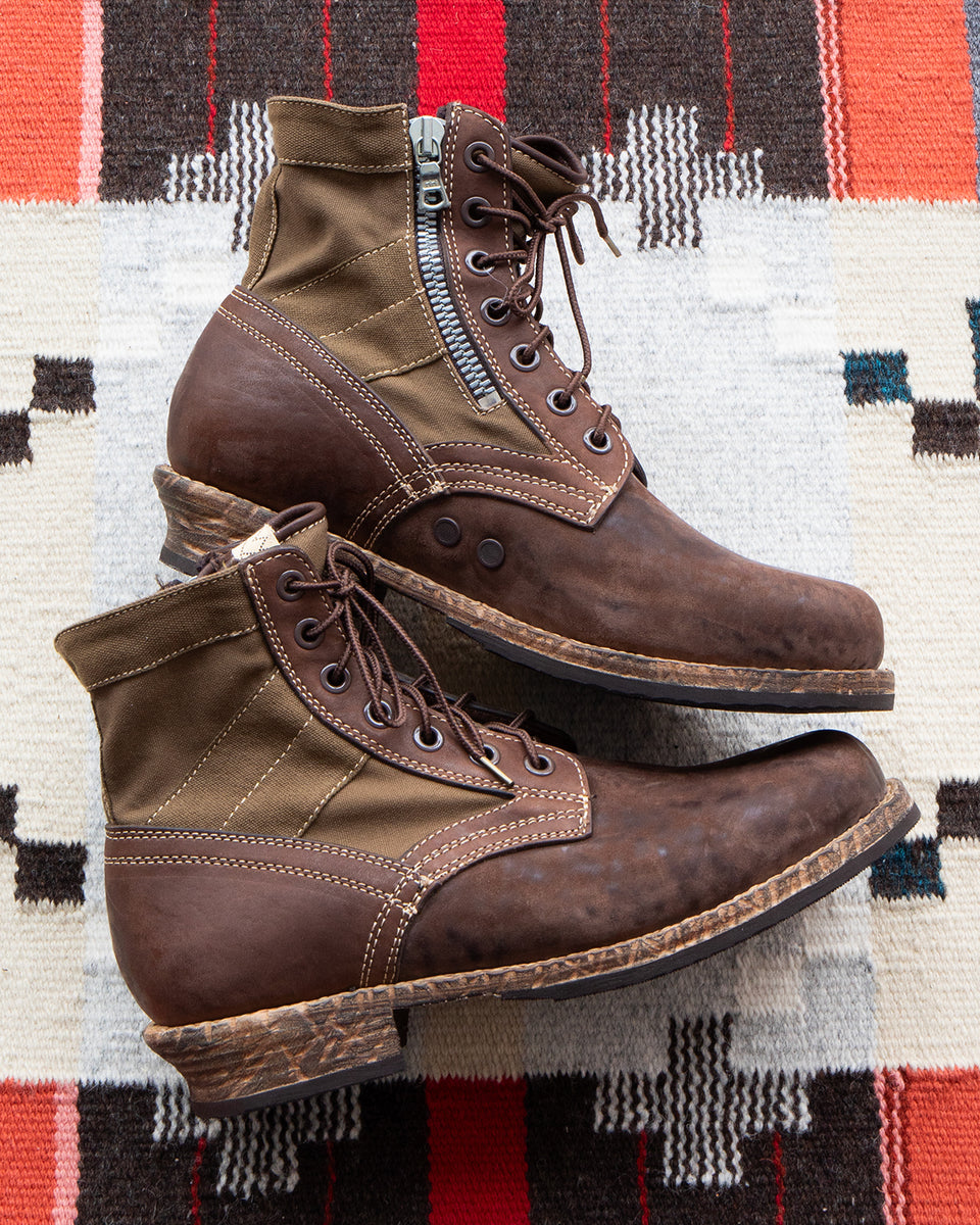 Visvim-7-Hole-Boots-Khaki- 