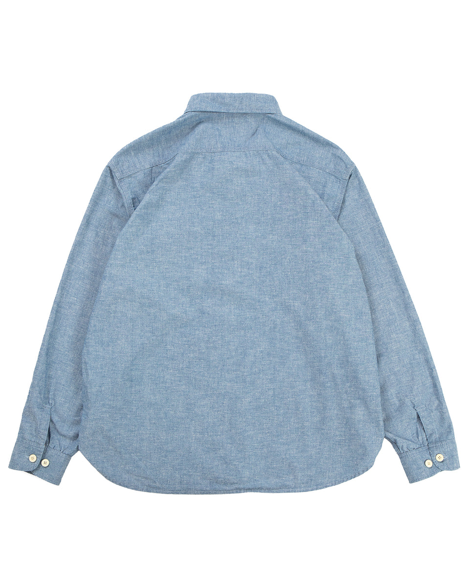 Visvim Briggs Chambray L/S DMGD LT.Indigo – Pancho And Lefty