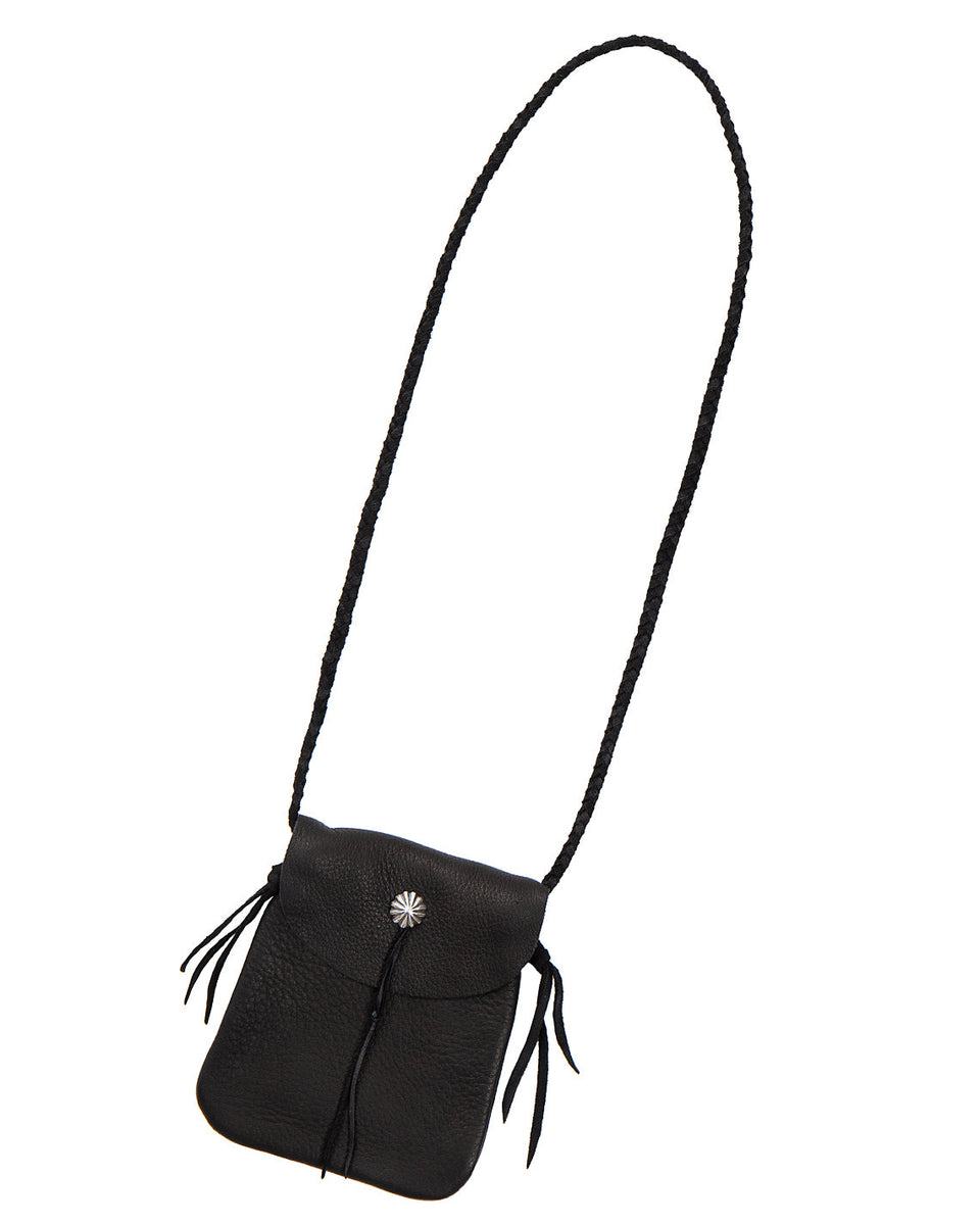 Larry Smith Deerskin Medicine Shoulder Pouch - Panchoandlefty.se