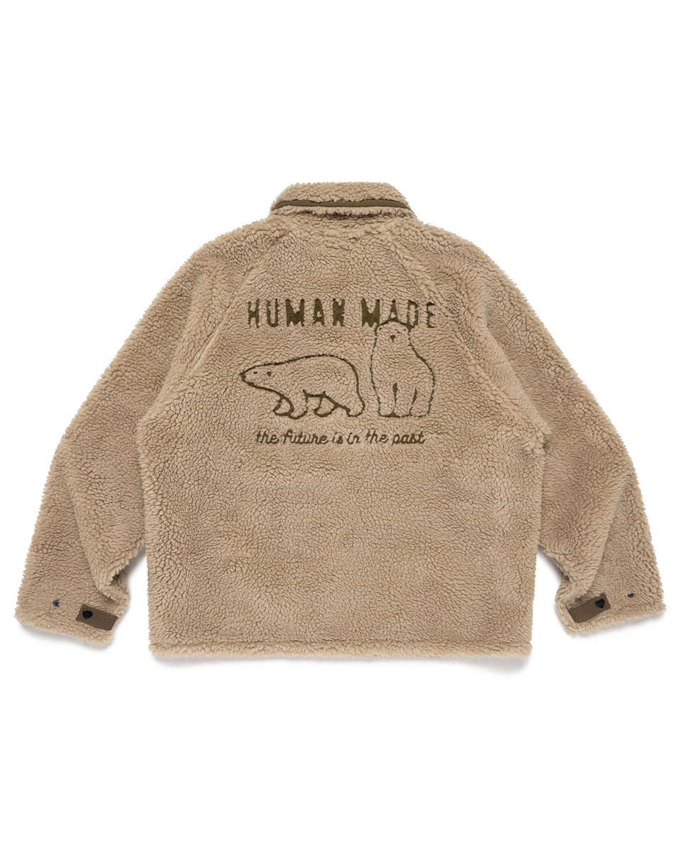 Human Made Fleece Jacket, Beige – Pancho And Lefty - Online Store