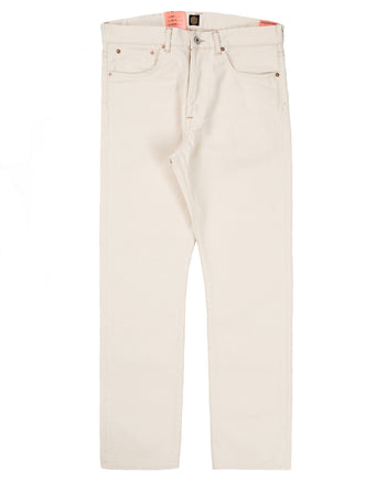Indigofera Buck Jeans, Uneven Broken Twill, Ecru