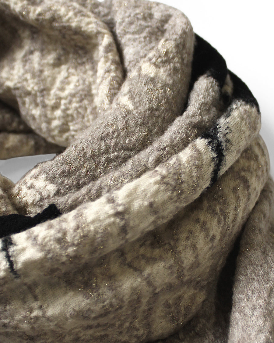 Kapital Fulling Wool Scarf, Ohwashi, Black