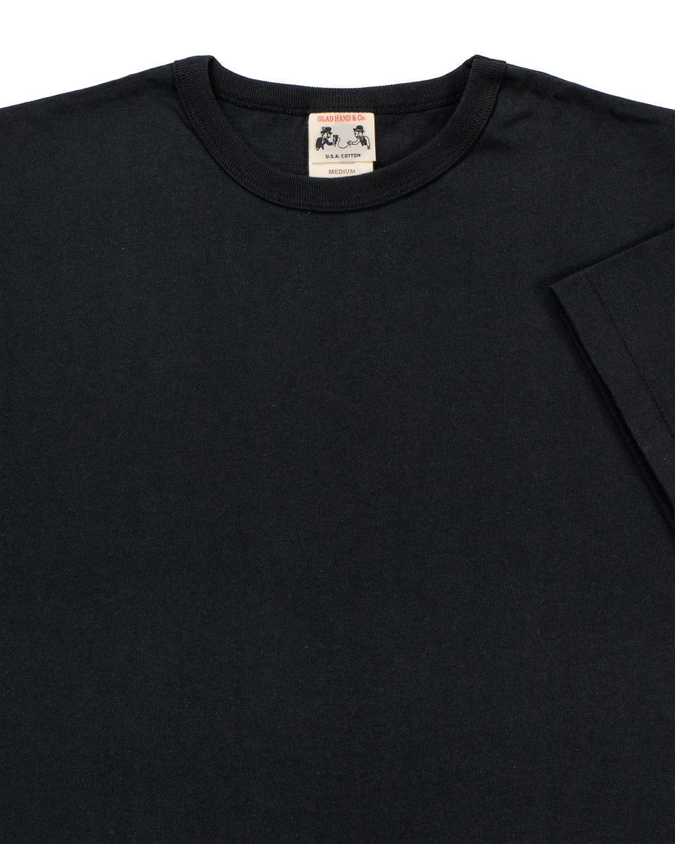 Glad Hand 31-Heavy Weight Binder Neck T-Shirt, Black