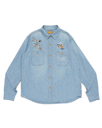Human Made Embroidered Chambray Shirt