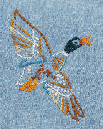 Human Made Embroidered Chambray Shirt