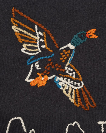 Human Made Embroidered Sweatshirt, Black