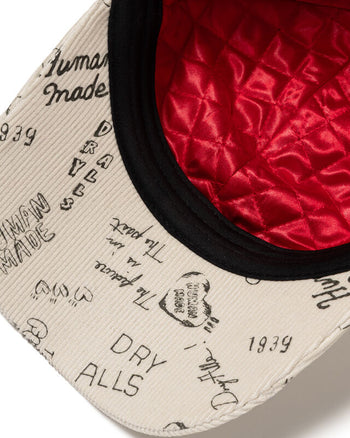Human Made Corduroy Patchwork Cap, White