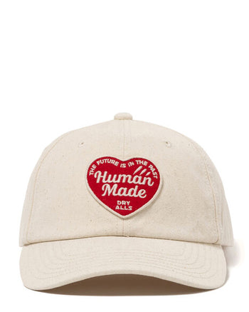 Human Made 6 Panel Twill Cap, White