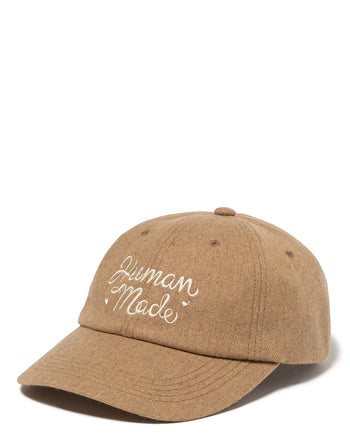 Human Made 6 Panel Wool Cap, Beige