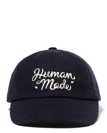 Human Made 6 Panel Wool Cap, Navy