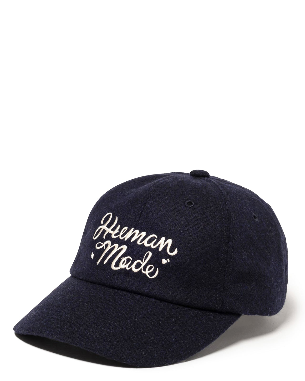 Human Made 6 Panel Wool Cap, Navy