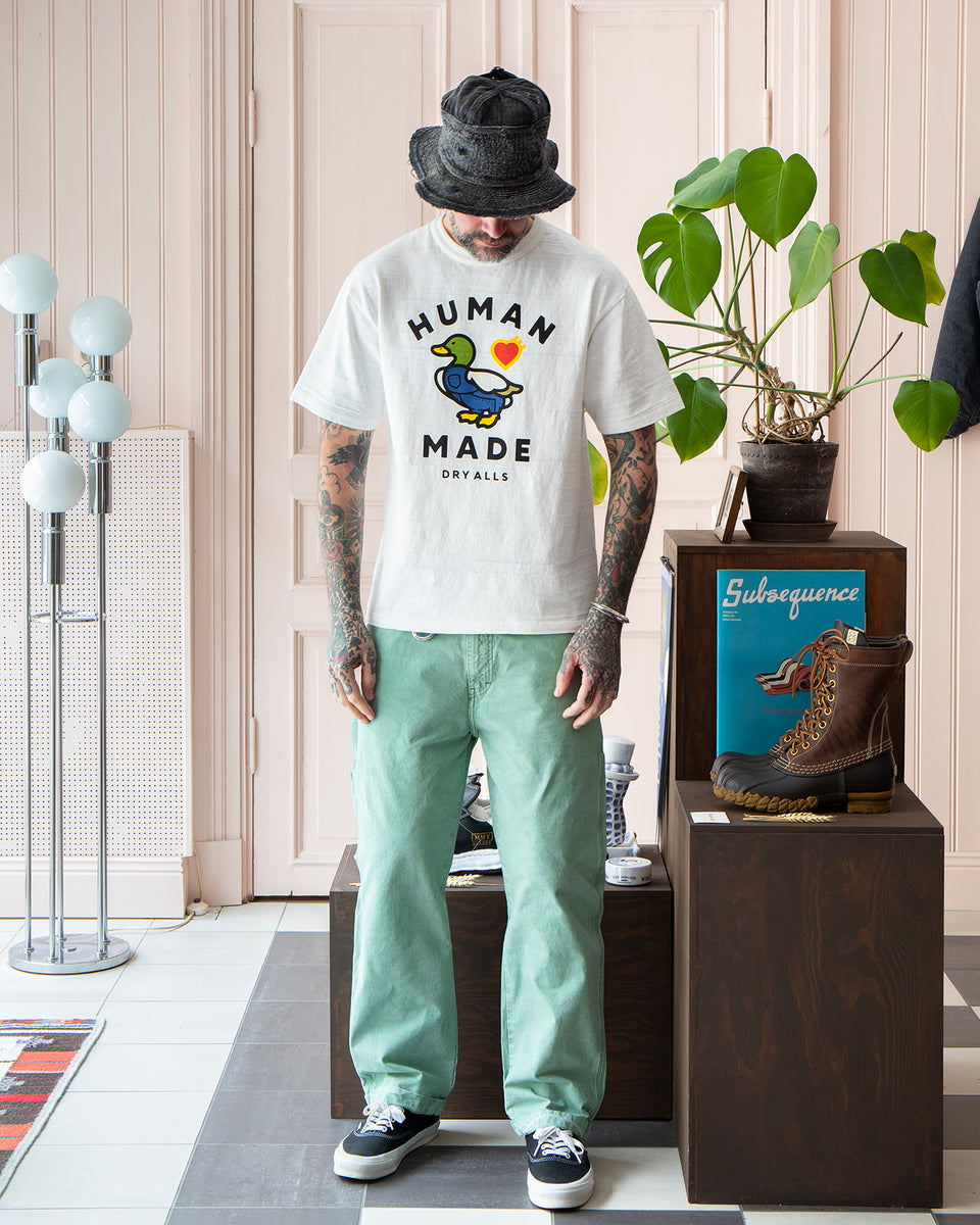 Human Made Garment Dyed Painter Pants, Green