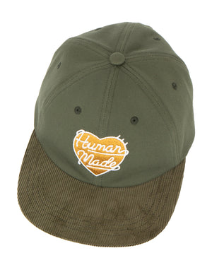 Human Made Corduroy Cap, Olive Drab