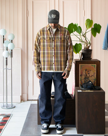 Human Made Check Shirt, Yellow