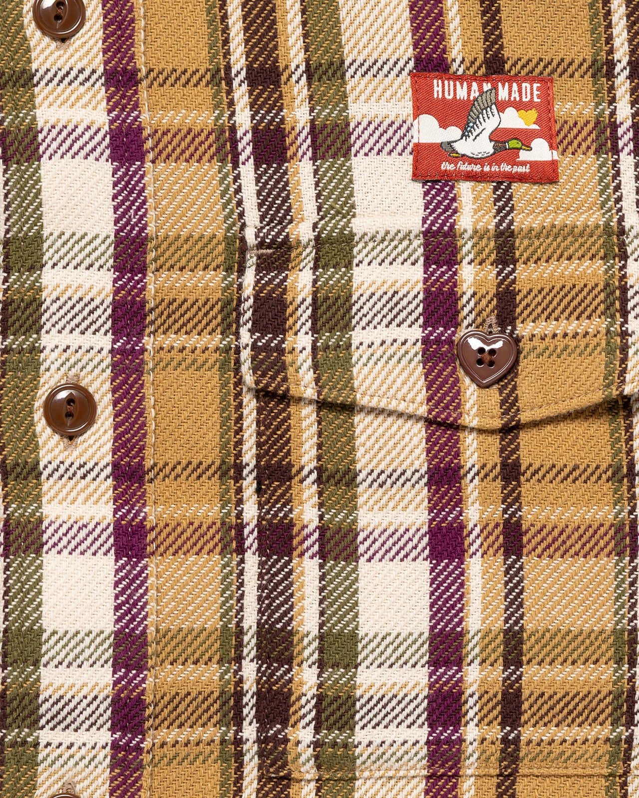 Human Made Check Shirt, Yellow