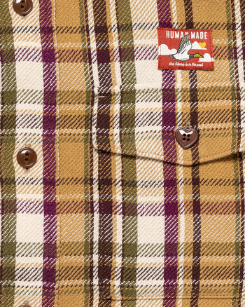 Human Made Check Shirt, Yellow