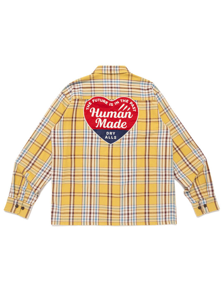Human Made Check Shirt, Yellow
