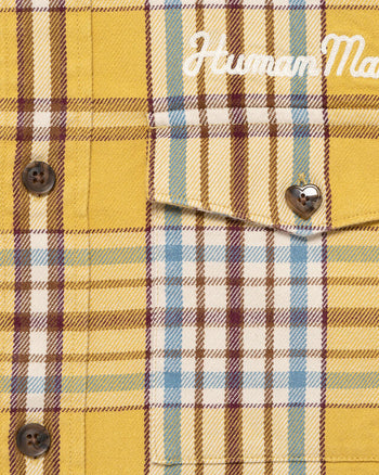 Human Made Check Shirt, Yellow
