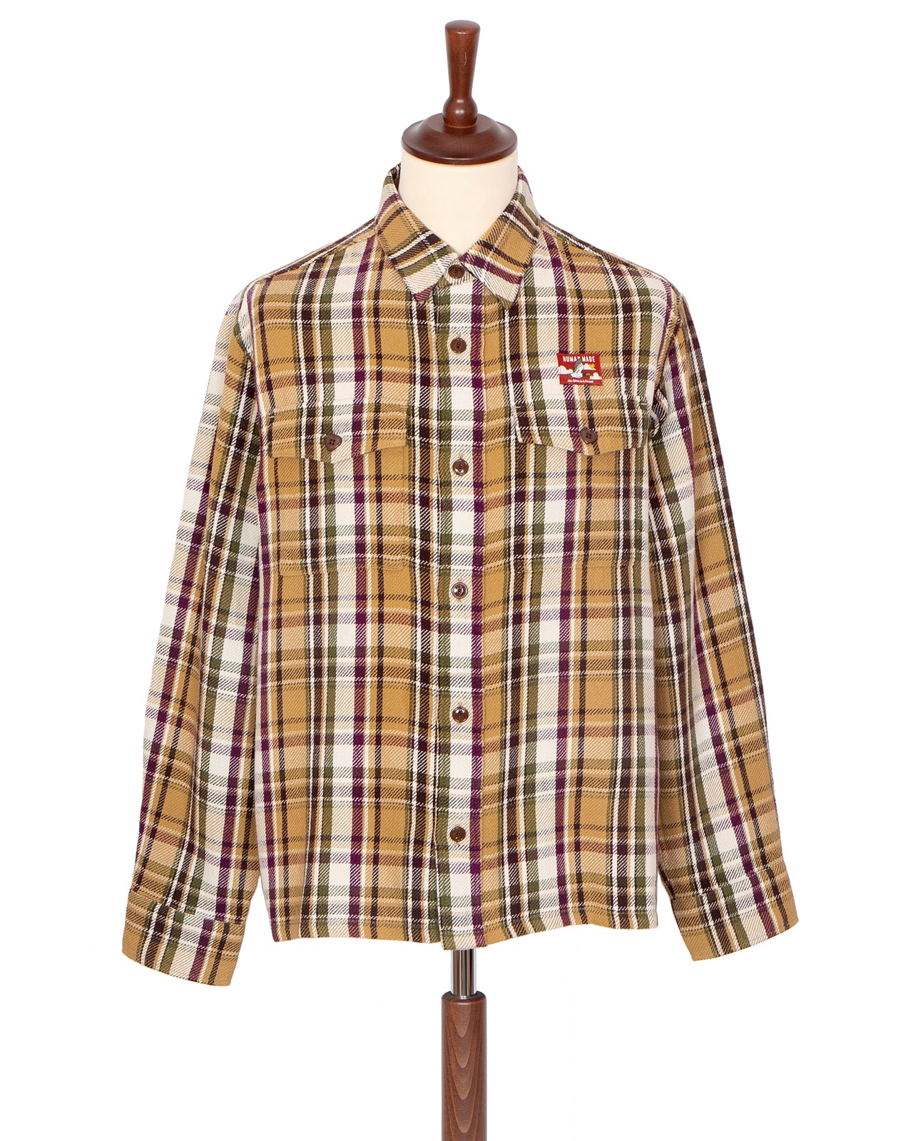 Human Made Check Shirt, Yellow