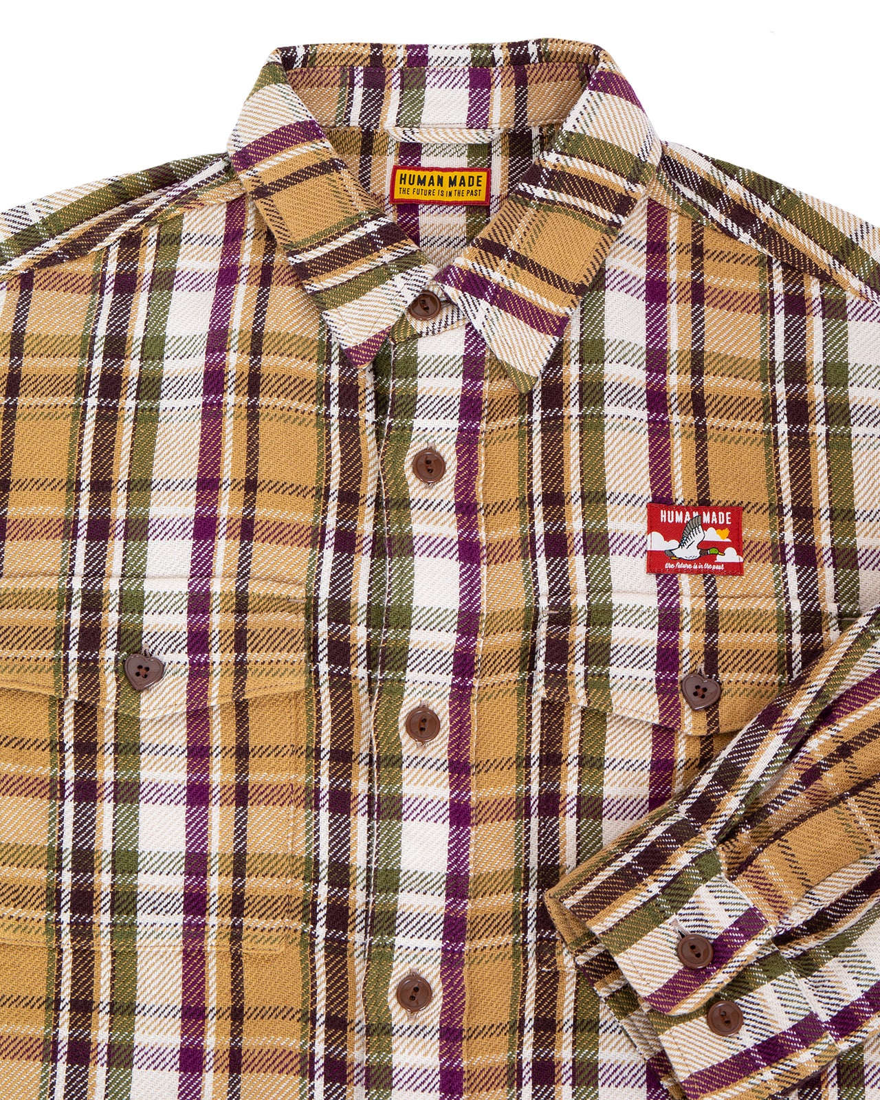 Human Made Check Shirt, Yellow