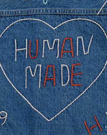 Human Made Embroidered Denim Work Jacket