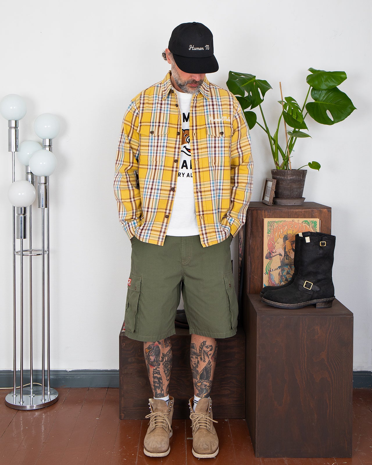 Human Made Cargo Shorts, Olive Drab - Panchoandlefty.se – Pancho