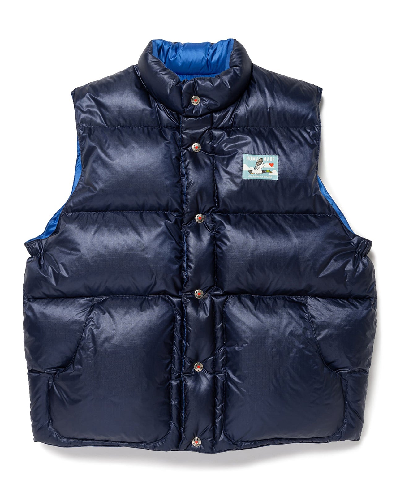 Human Made Reversible Down Vest, Navy