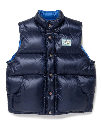 Human Made Reversible Down Vest, Navy