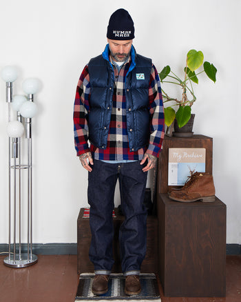 Human Made Reversible Down Vest, Navy