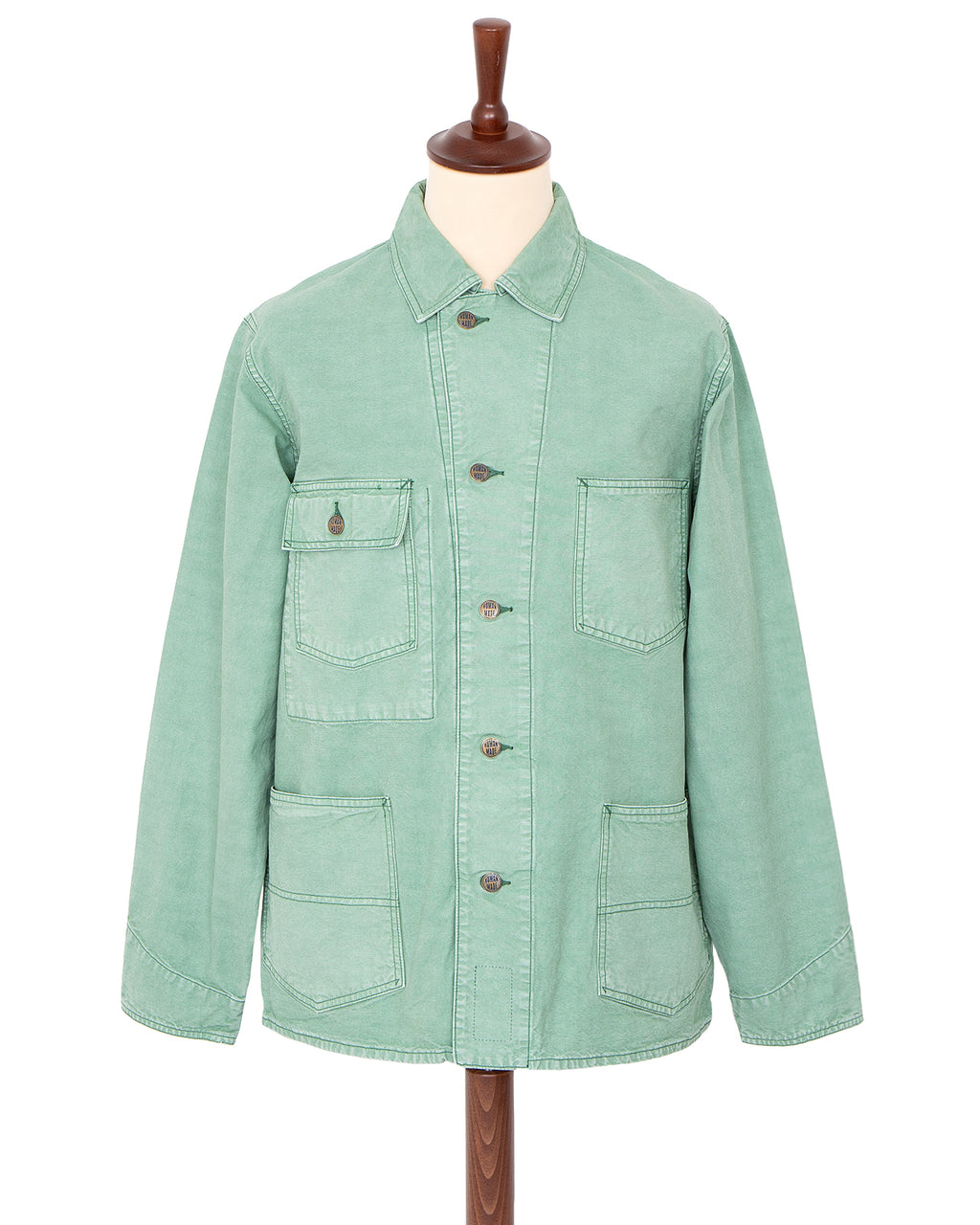 Human Made Garment Dyed Coverall Jacket, Green