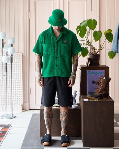 Human Made Pile Bucket Hat L］HUMAN MADE Pile Bucket Hat NAVY バケハ