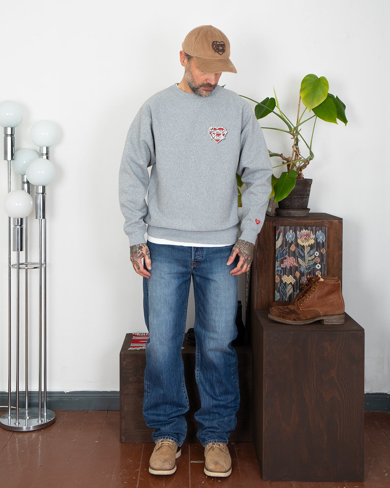 Human Made Heavyweight Sweatshirt, Gray – Pancho And Lefty 