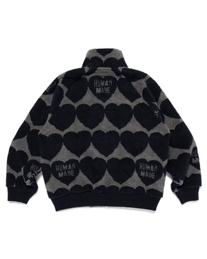 Human Made Heart Fleece Jacket, Navy – Pancho And Lefty - Online Store