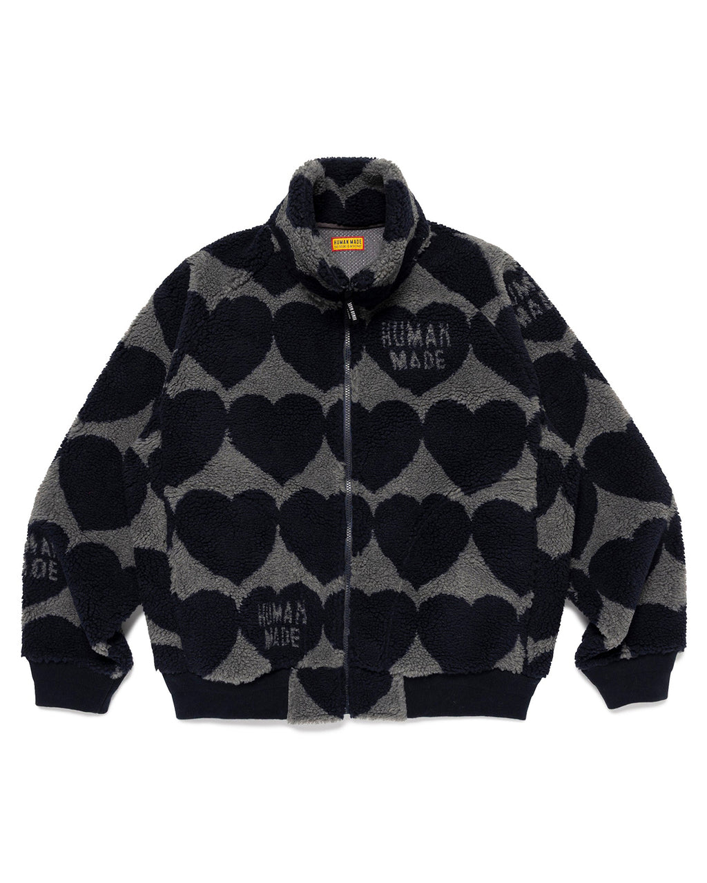 Human Made Heart Fleece Jacket, Navy