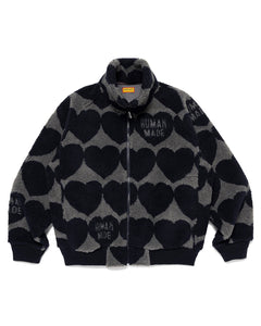 Human Made Heart Fleece Jacket, Navy – Pancho And Lefty - Online Store