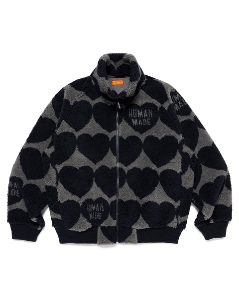 Human Made Heart Fleece Jacket, Navy – Pancho And Lefty - Online Store