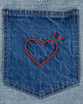 Human Made Embroidered Denim Work Jacket