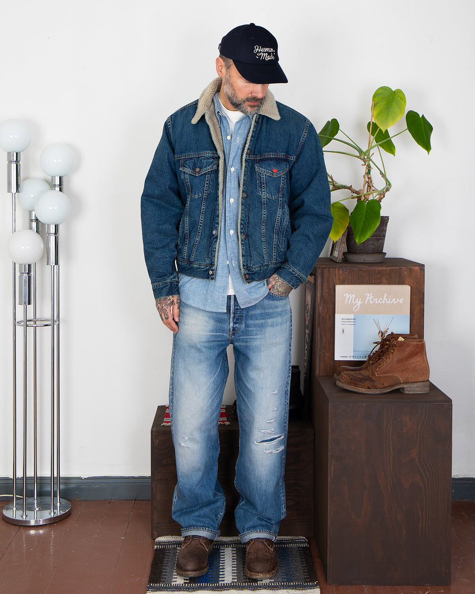Human Made Boa Lined Denim Jacket