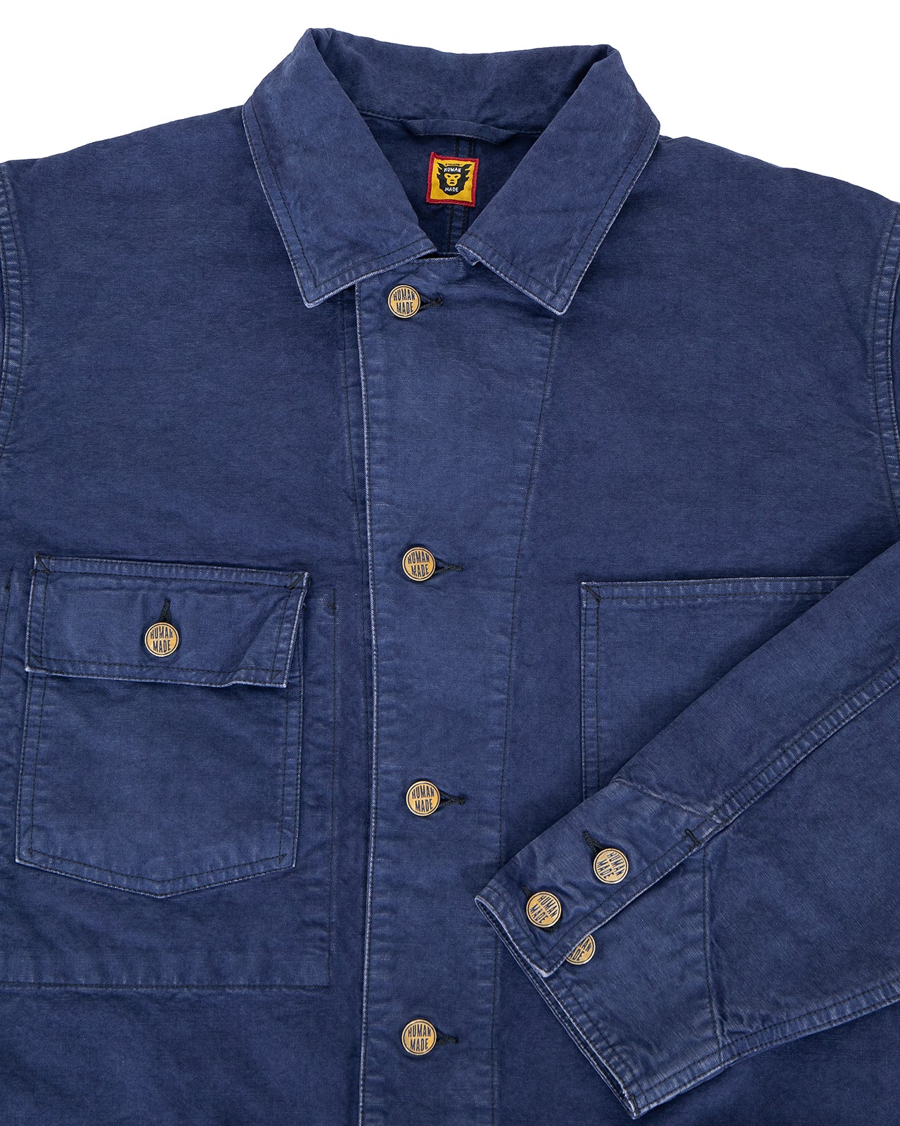 Human Made Garment Dyed Coverall Jacket, Navy